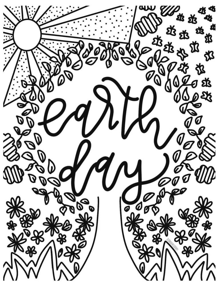 Earth Day Coloring Pages – Action Changes Things of Wisconsin, LLC